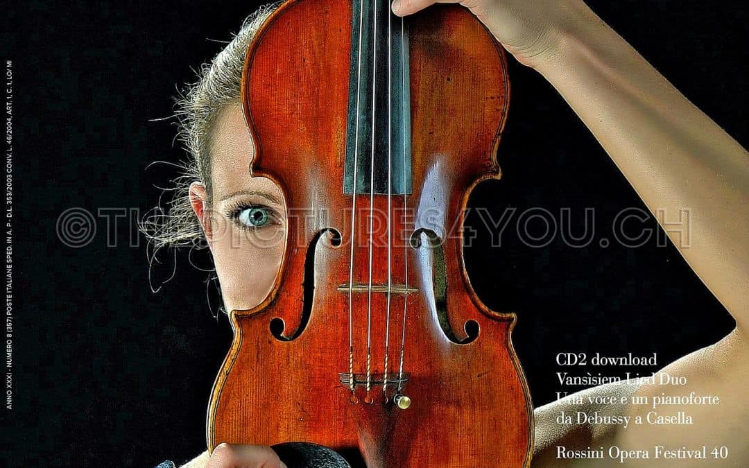 Maristella Patuzzi, copertina rivista Amadeus
